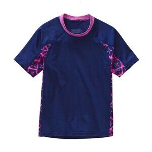 Patagonia Girl's Rashguard Swim Top, Channel Blue‎